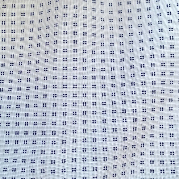 Banana Republic Shirt Men’s XL Slim Fit Casual Micro Dot Print Gray Cotton Blend - Picture 5 of 6